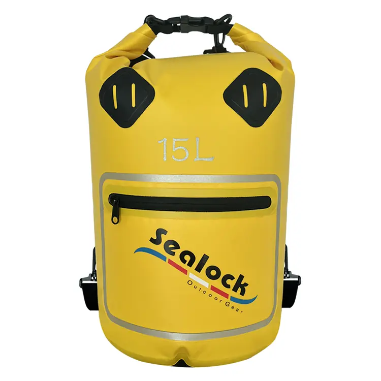 15L/20L IPX7 wasserdichter Packsack mit transparentem Fenster und Trocken-Nass-Trennung