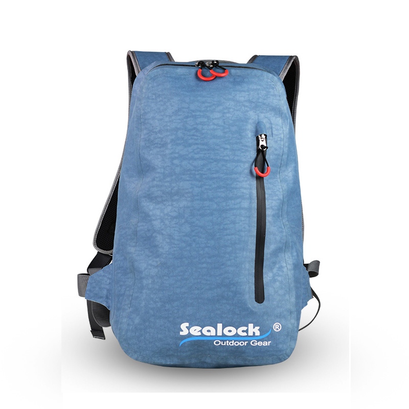 Wasserdichter 15-Liter-Rucksack mit wasserdichtem Reißverschluss zum Wandern und Radfahren