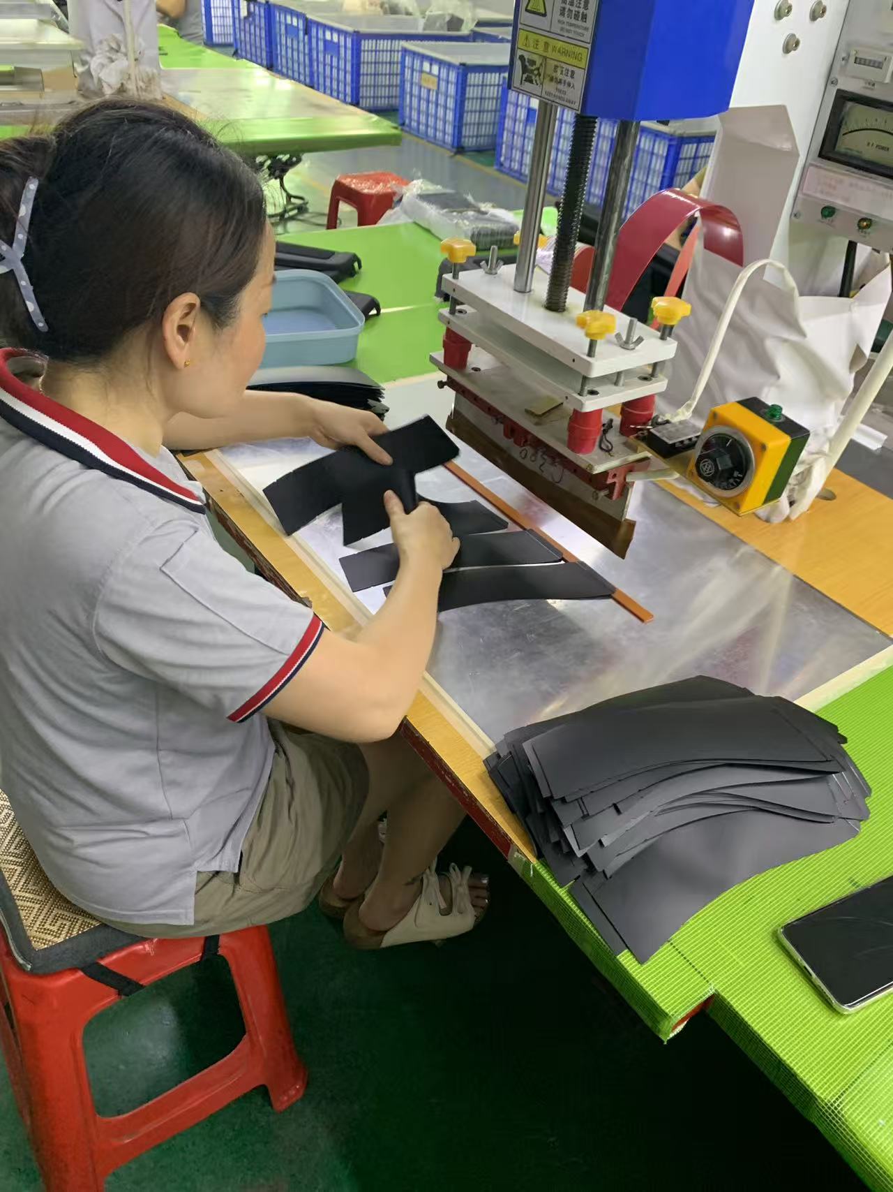 Einblick in ein Bikepacking-Rahmentaschenprogramm in unserem Werk in Dongguan