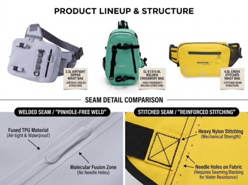 Hersteller wasserdichter Gürteltaschen: OEM-Hüfttaschen für Schwimm- und Outdoor-Marken